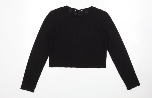 Womens UK Size M Zara Black Pullover Jumper
