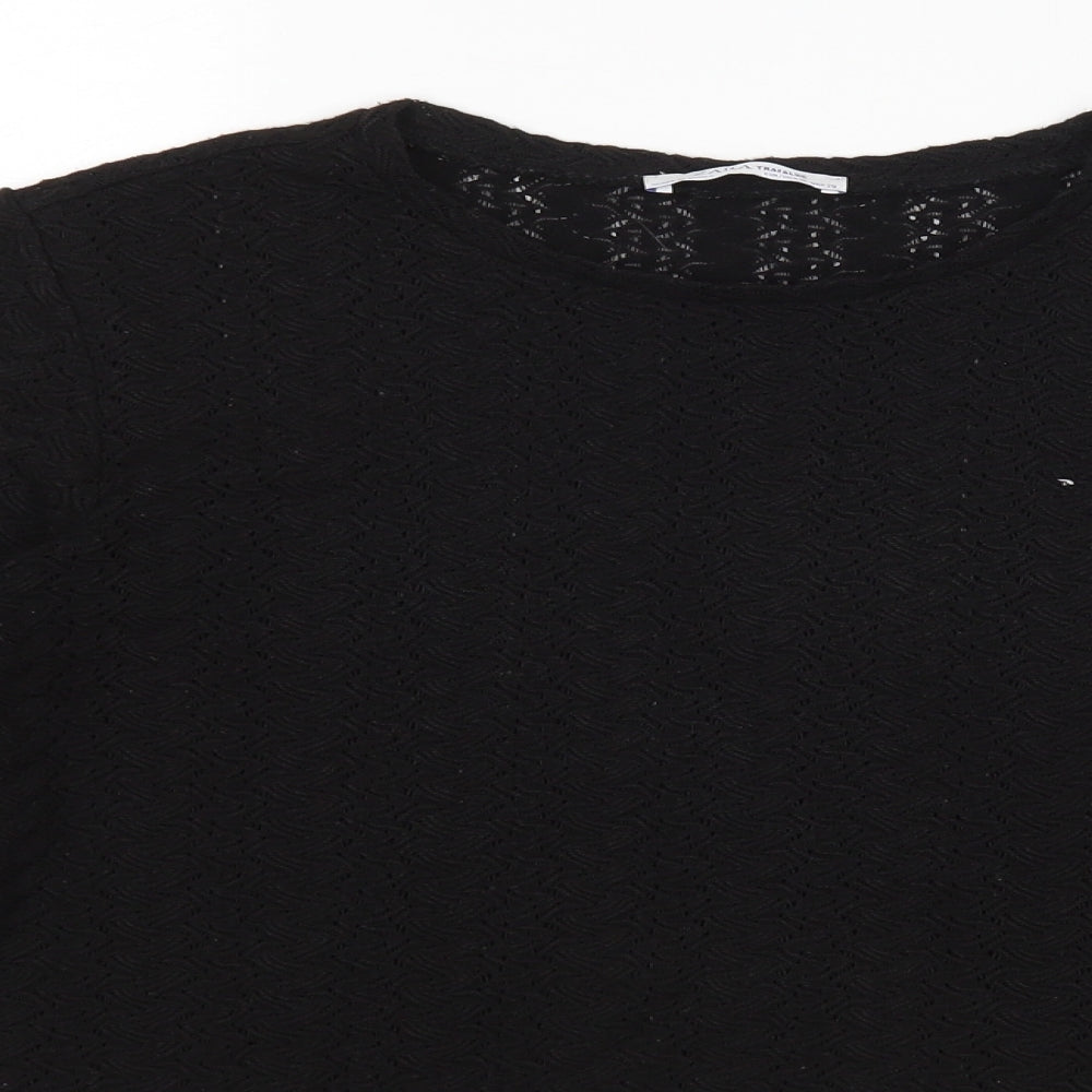 Womens UK Size M Zara Black Pullover Jumper