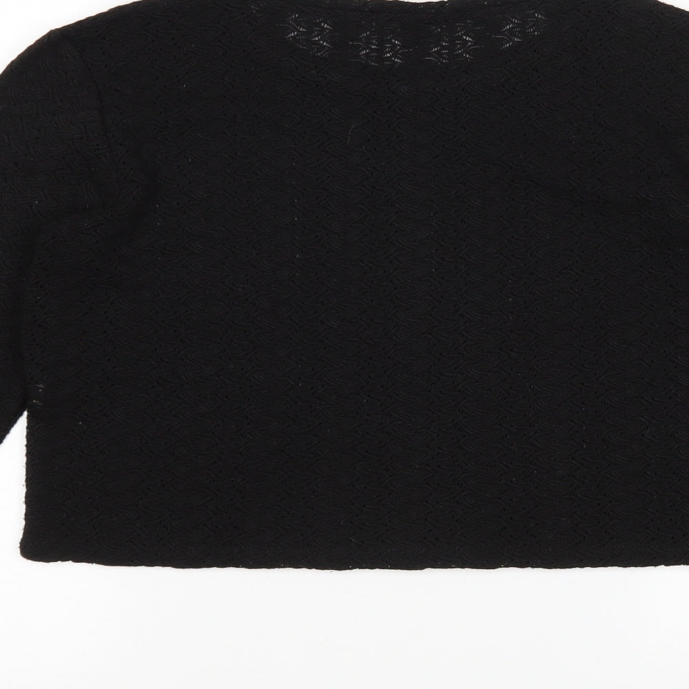 Womens UK Size M Zara Black Pullover Jumper