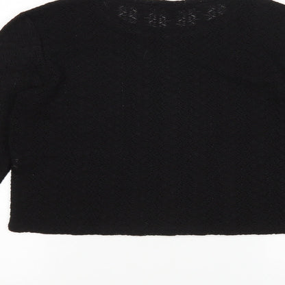 Womens UK Size M Zara Black Pullover Jumper