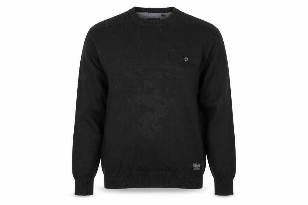 Mens UK Size L Brave Soul Black Pullover Jumper