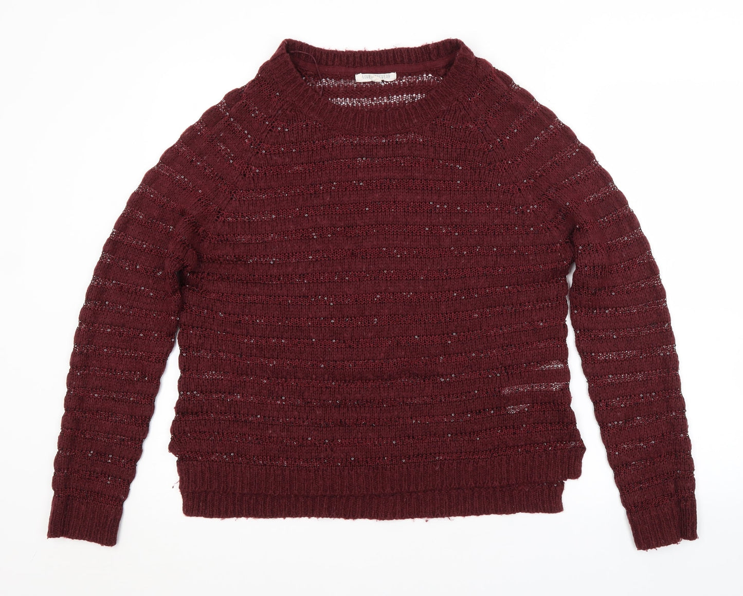 Womens UK Size 16 Preworn Purple Pullover Jumper