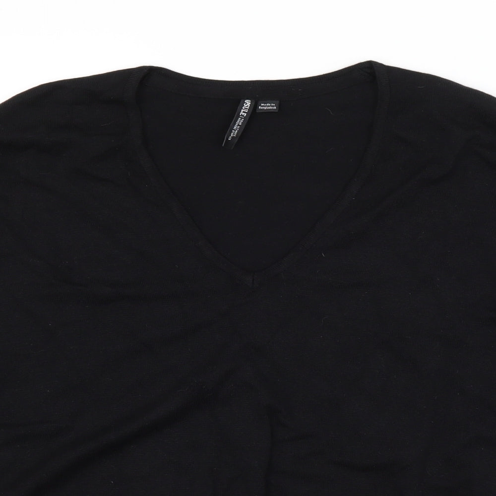 Womens UK Size 12 CAPSULE Black Pullover Jumper