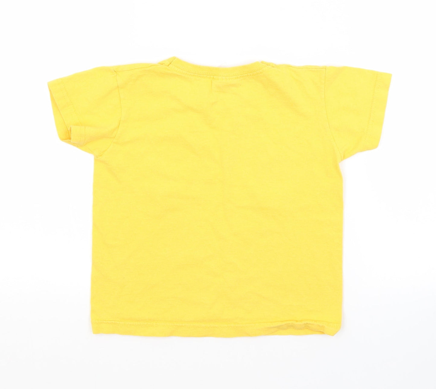 Fruit of the Loom Girls Yellow   Basic T-Shirt Size 2-3 Years