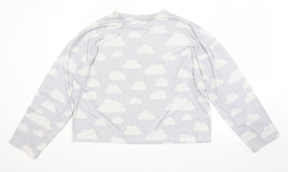 In the Style Womens Grey Geometric  Top Pyjama Top Size 14