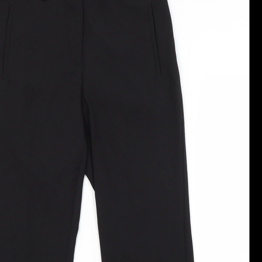 Peacocks Womens Black   Trousers  Size 12 L27 in