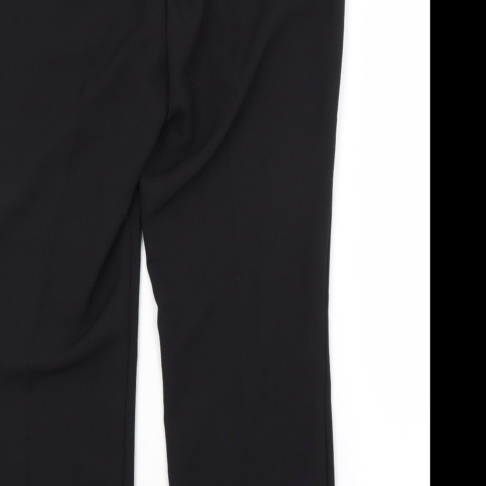 Peacocks Womens Black   Trousers  Size 12 L27 in