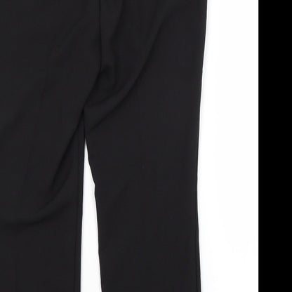 Peacocks Womens Black   Trousers  Size 12 L27 in
