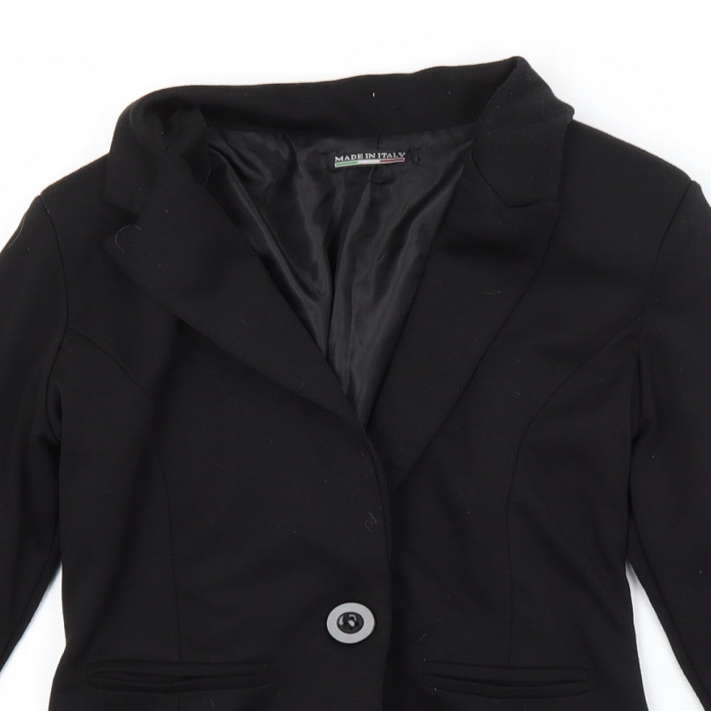 Womens UK Size  Preworn Black Jacket