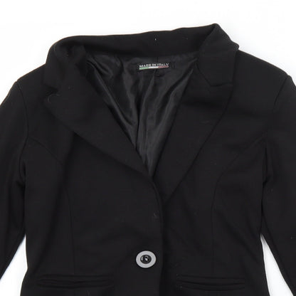 Womens UK Size  Preworn Black Jacket