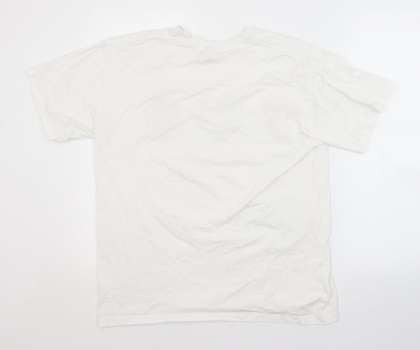 Womens UK Size L Fruit of the Loom White Basic T-Shirt