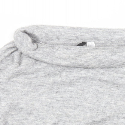 H&M Womens Grey   Basic T-Shirt Size M