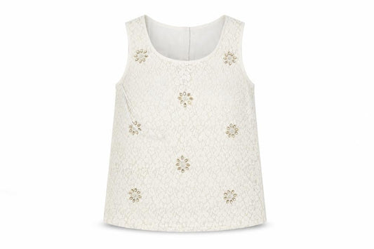 Front view of Atmosphere women’s white basic t-shirt, size UK 10