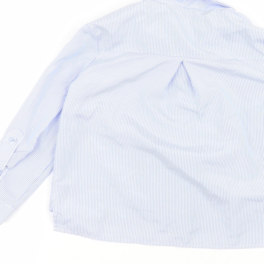 Nutmeg Boys Blue Striped  Basic Button-Up Size 5-6 Years