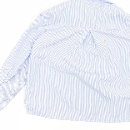 Nutmeg Boys Blue Striped  Basic Button-Up Size 5-6 Years