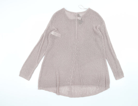 Womens UK Size 14 Marks and Spencer Pink Pullover Jumper