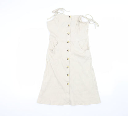 Brave Soul Womens Beige   A-Line  Size S