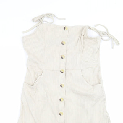 Brave Soul Womens Beige   A-Line  Size S