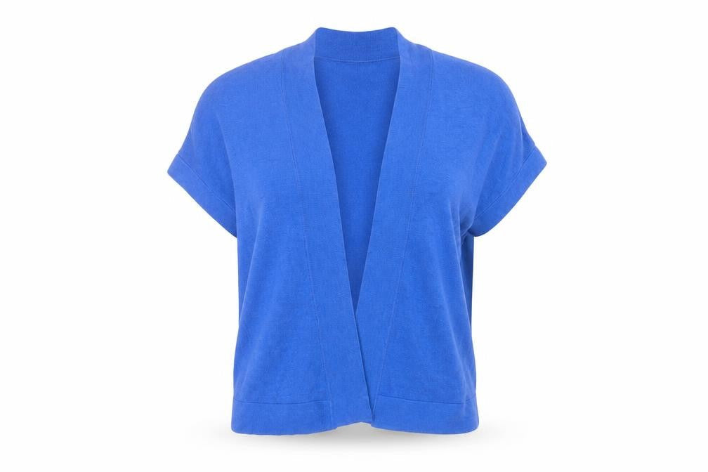 Womens UK Size 10 Marks and Spencer Blue Cardigan Jumper