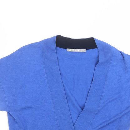 Womens UK Size 10 Marks and Spencer Blue Cardigan Jumper