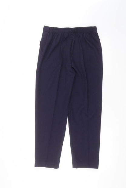 Womens UK Size 10 Emma Collection Regular Fit  Blue Trousers