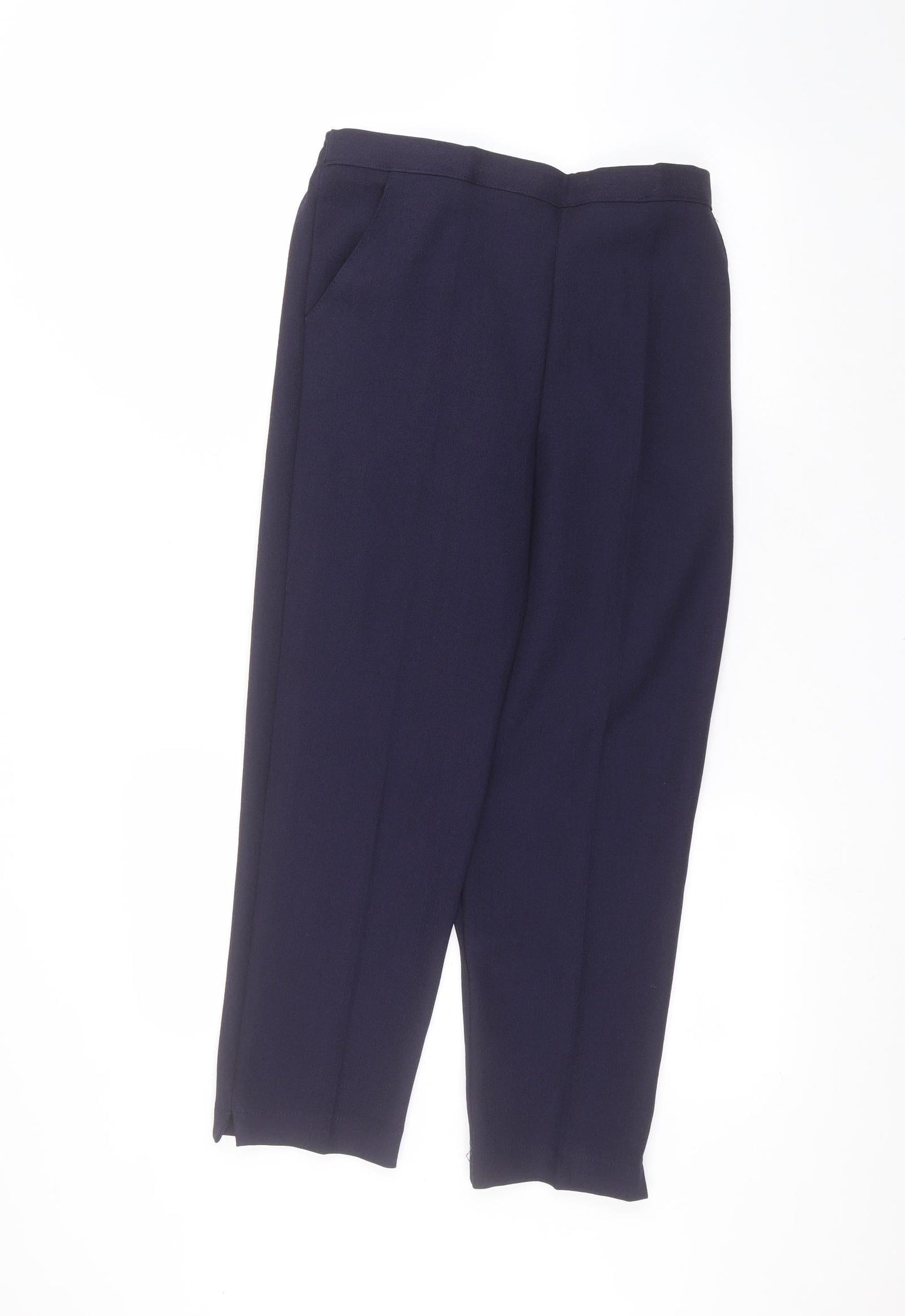 Womens UK Size 10 Emma Collection Regular Fit  Blue Trousers