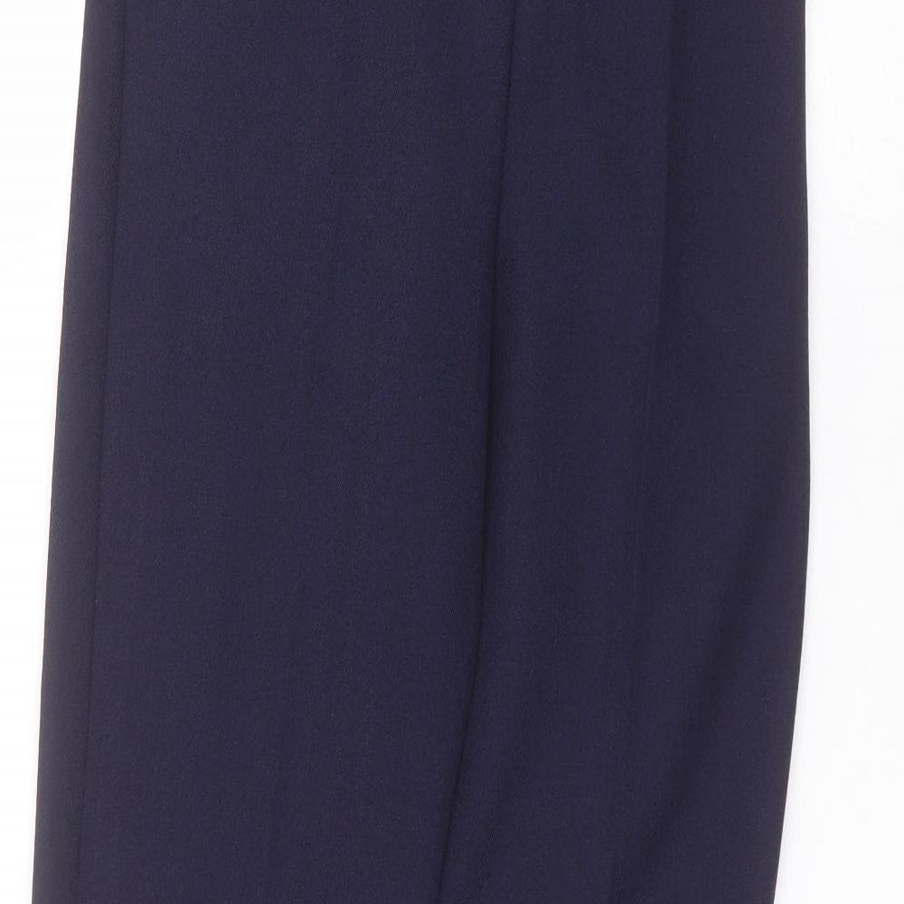 Womens UK Size 10 Emma Collection Regular Fit  Blue Trousers