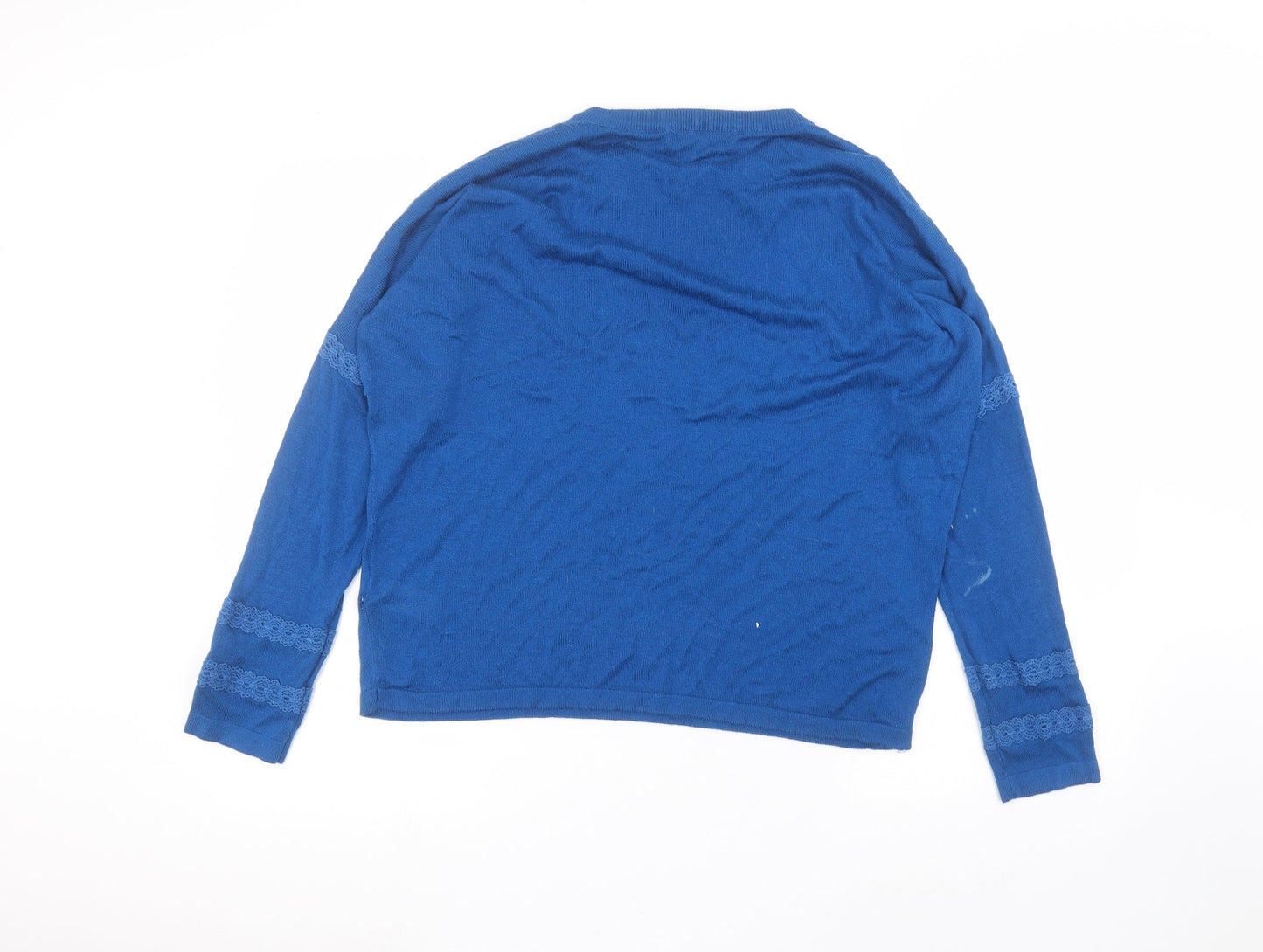 Womens UK Size M Marks and Spencer Blue Basic T-Shirt