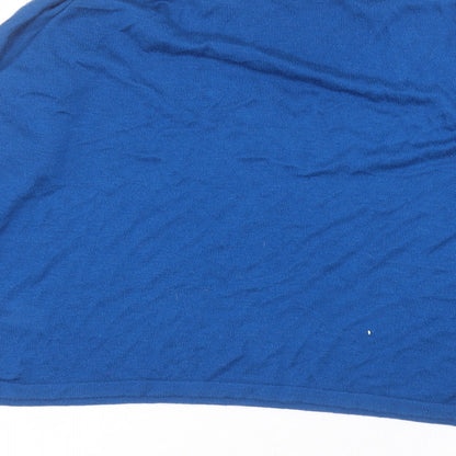 Womens UK Size M Marks and Spencer Blue Basic T-Shirt