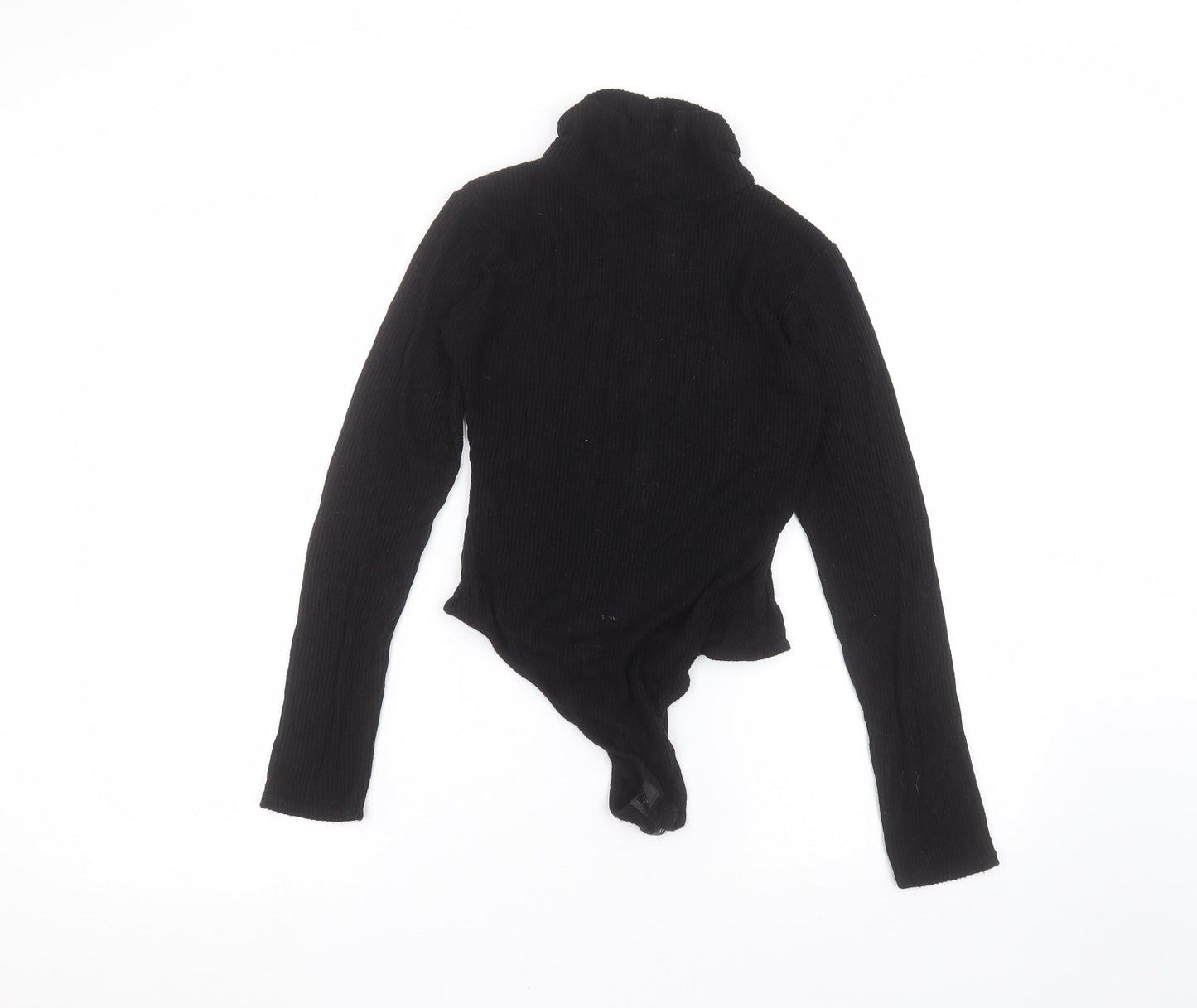 PRETTYLITTLETHING Womens Black   Bodysuit One-Piece Size 8