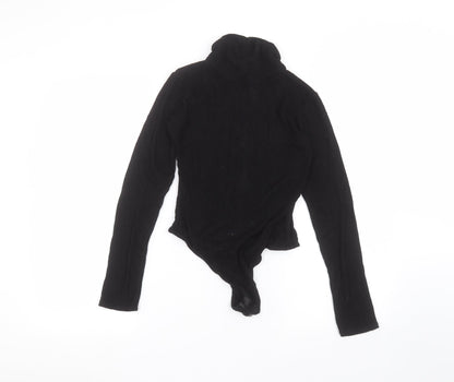 PRETTYLITTLETHING Womens Black   Bodysuit One-Piece Size 8