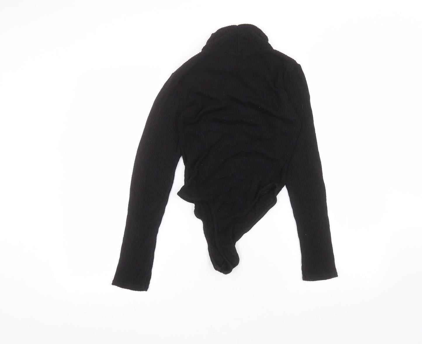 PRETTYLITTLETHING Womens Black   Bodysuit One-Piece Size 8