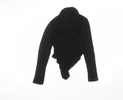 PRETTYLITTLETHING Womens Black   Bodysuit One-Piece Size 8