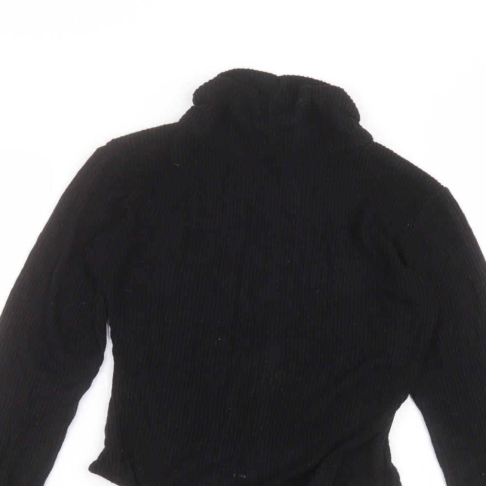 PRETTYLITTLETHING Womens Black   Bodysuit One-Piece Size 8