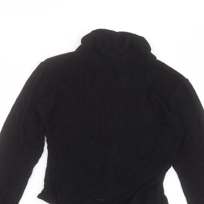 PRETTYLITTLETHING Womens Black   Bodysuit One-Piece Size 8