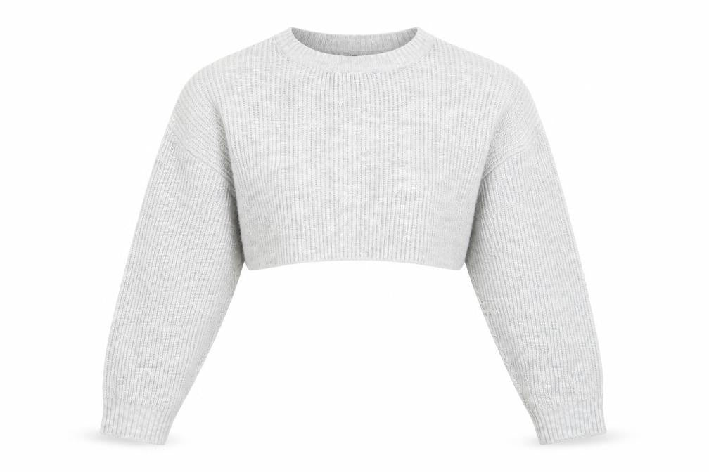 Womens UK Size L New Look Grey Pullover Jumper