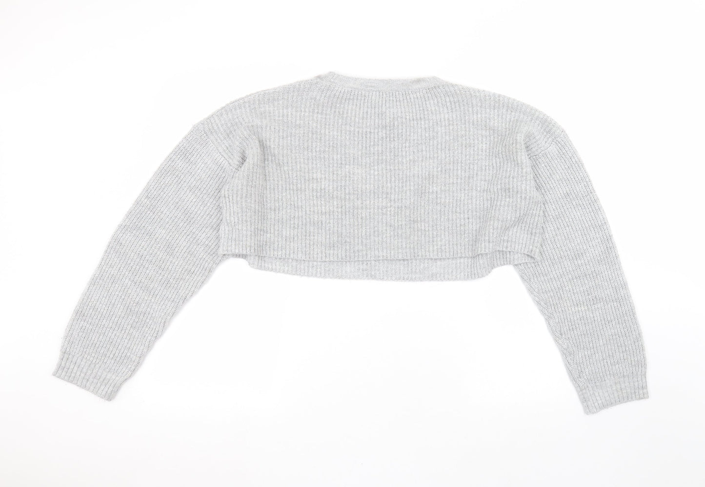 Womens UK Size L New Look Grey Pullover Jumper