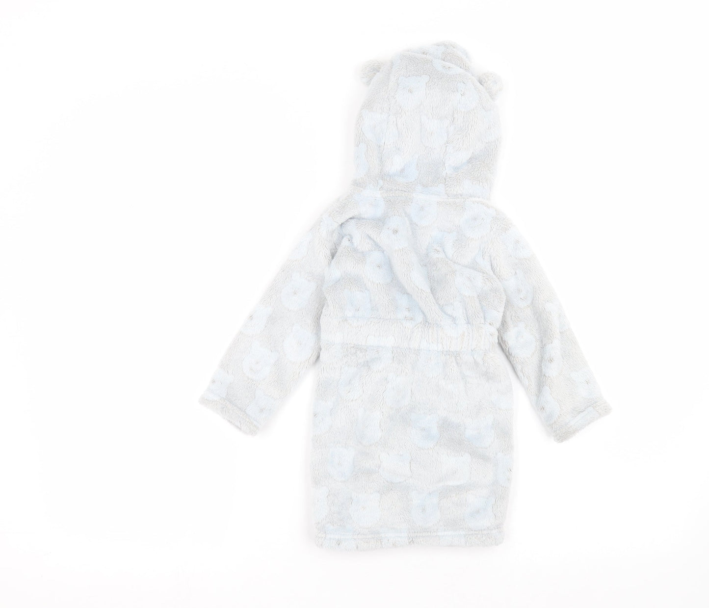 George Baby Blue Solid  Babydoll Robe Size 12-18 Months
