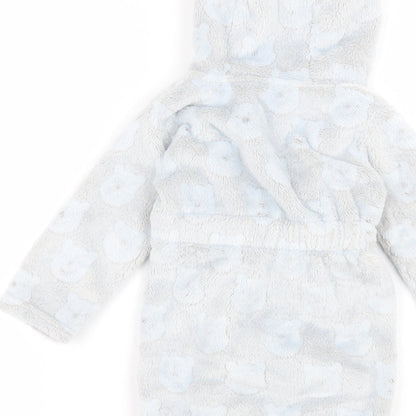 George Baby Blue Solid  Babydoll Robe Size 12-18 Months