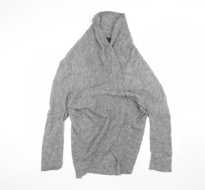 H&M Womens Grey   Cardigan Jumper Size M