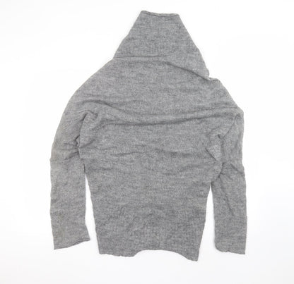 H&M Womens Grey   Cardigan Jumper Size M