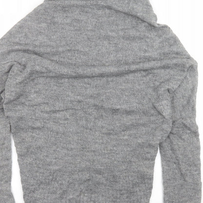 H&M Womens Grey   Cardigan Jumper Size M
