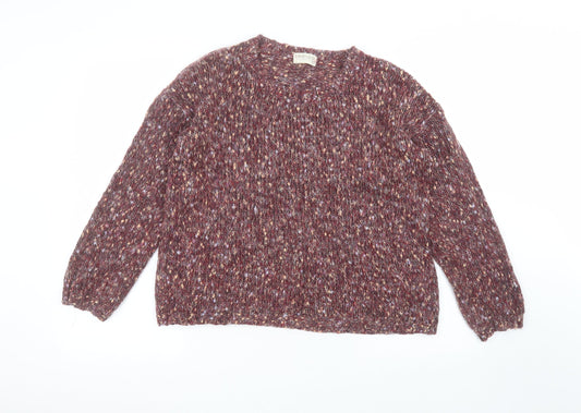 Womens UK Size 14 Marks and Spencer Red Pullover Jumper