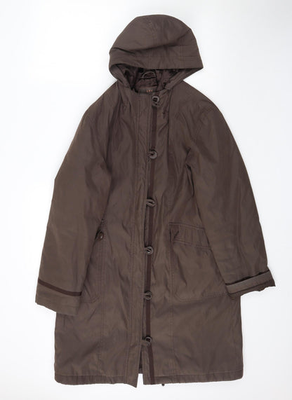 Womens UK Size M Per Una Brown Parka Coat