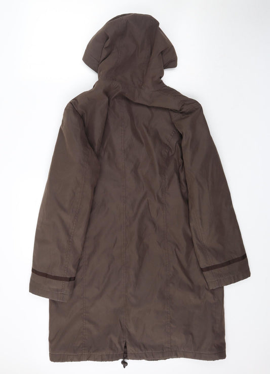 Womens UK Size M Per Una Brown Parka Coat