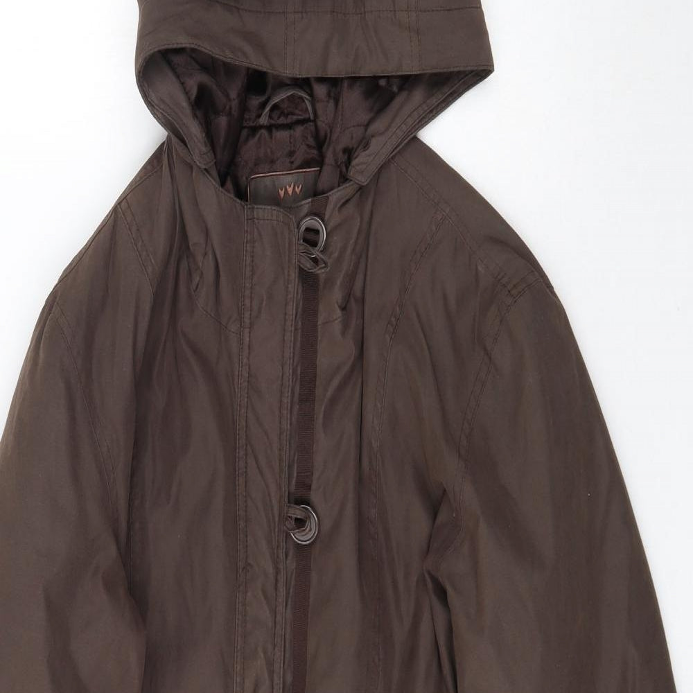 Womens UK Size M Per Una Brown Parka Coat