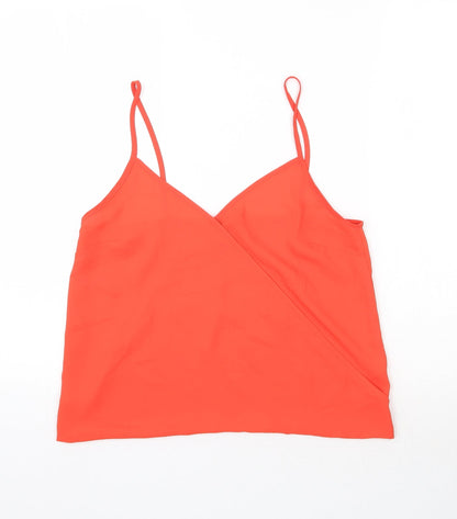 Womens UK Size M FOREVER 21 Orange Camisole Blouse
