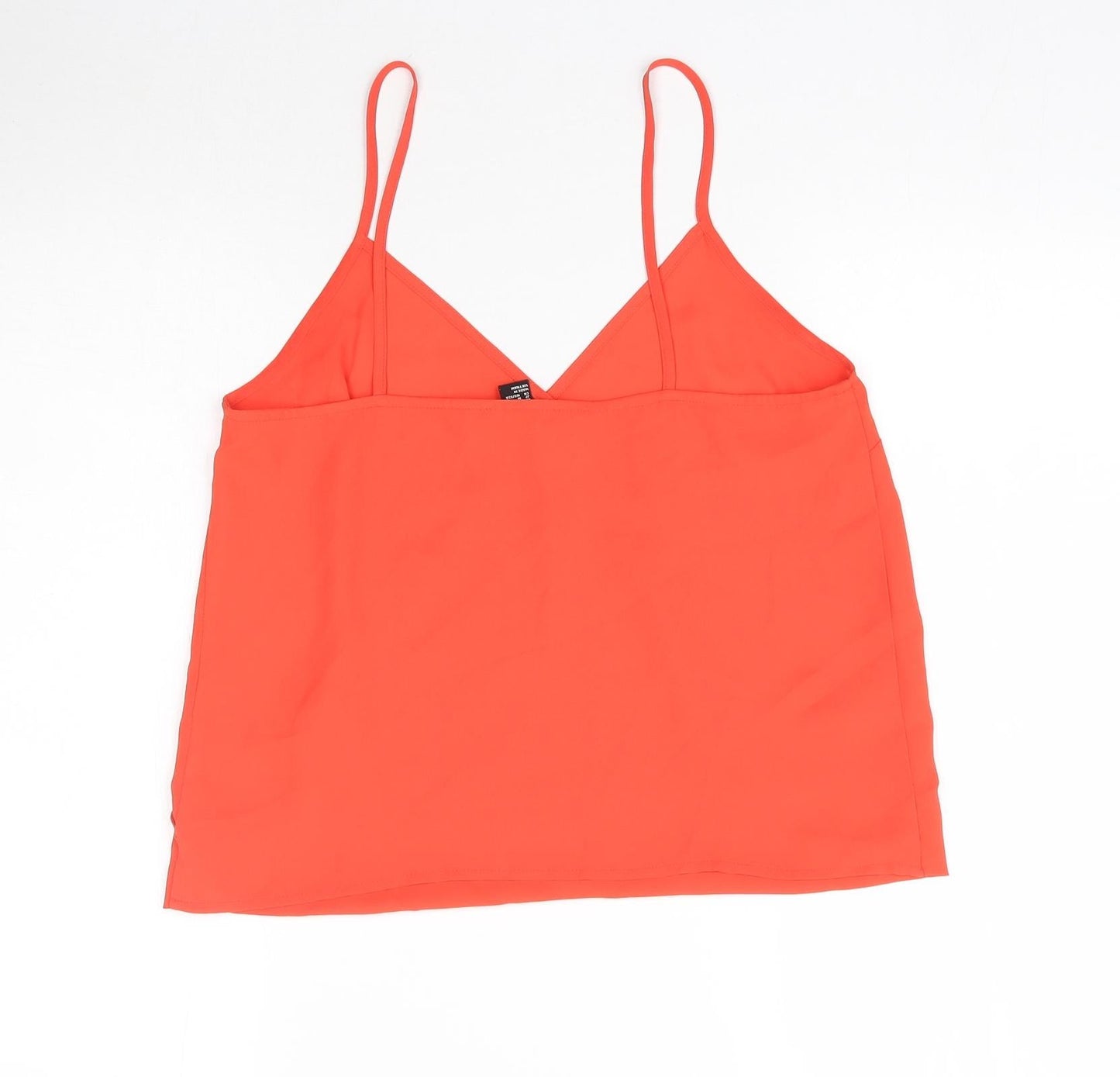 Womens UK Size M FOREVER 21 Orange Camisole Blouse