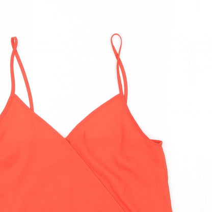 Womens UK Size M FOREVER 21 Orange Camisole Blouse