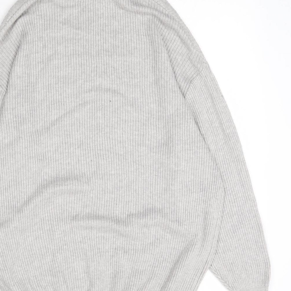 Preworn Womens Grey  Knit Pullover Hoodie Size L